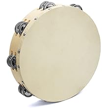 Double row wood tambourine Ideal for a huge variety of musical styles including folk and world music Resonate better than a lot of budget plastic tambourines Offer unique versatility with a bright sound 10 inch diameter