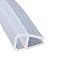 Produktbild Mintice Bad Dichtung Badtür Dichtungsstreifen Dusche Bildschirm Duschtür Duschkabinen Duschdichtung transparent Fensterspaltdichtung gebogen eben Gummi Glas Unterseite Wetter 8mm 78" Zoll U-Form