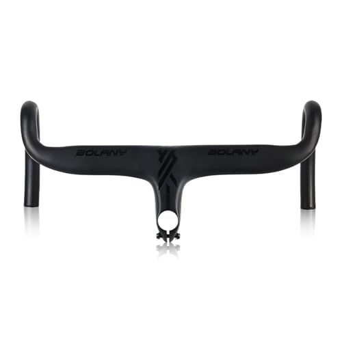 Lixada Manillar de Bicicleta de Carretera Soporte de Manillar Integrado de Aluminio aerodinámico Accesorio de Bicicleta para Mayor Comodidad y Estabilidad Accesorio de Bicicleta Manillar