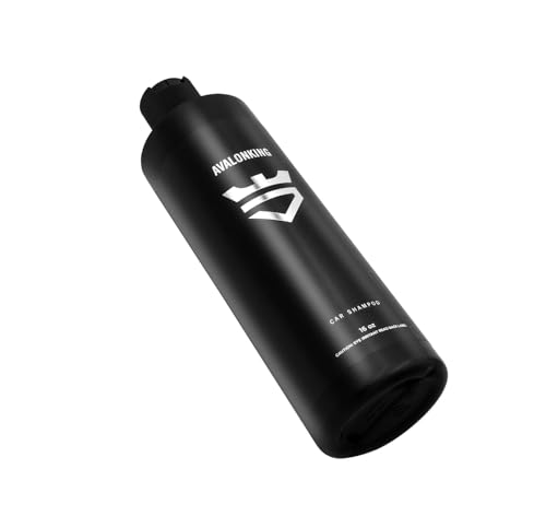 AvalonKing Ceramic Car Wash Shampoo – pH Neutral Formula for Ceramic Coatings – Car Shampoo for Heavy Dirt Removal and Superb Glossy Shine – Candy Apple Scent – 16 Fl Oz