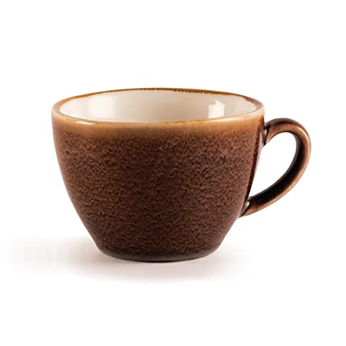 Paquete de: 6 Tazas de café capuchino Olympia Kiln Corcho 340ml Cover