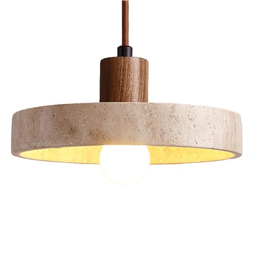 Suspension en marbre style japonais E27 pour illuminer un porche sombre avec style