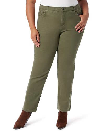 Image of Gloria Vanderbilt Womens Amanda Classic High Rise Tapered Jean Plus Size