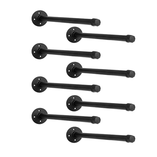 IAE Floating Pipe Shelves Bracket ,Wall Mounted Pipe Shelf for