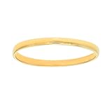 JewelStop 14K Real Yellow Gold Shiny Baby Infant Round Children Ring Sz 3