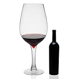 True Bordeaux Giant Wine Glass Holds 1.5 Gallons or 200 Wine Corks, Huge Glass Cups, Kitchen Decor, Home Decor, Kitchen Glassware, Set of 1