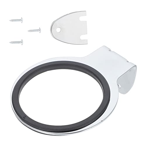 VICASKY 1pc Hair Dryer Holder Mount Stand Wall Organizer Hairdryer Rack Hair Dryer Support Silver Stainless Steel