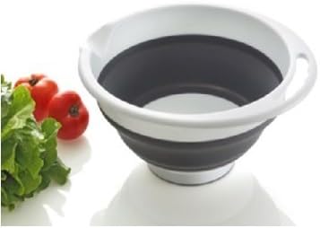 Alex Mccord silicone collapsible salad mixing bowl - 5qt.