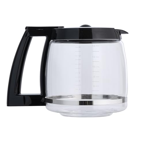 Replacement 14-Cup Glass Carafe for Cuisinart Coffee Makers, BPA-Free Fits Models DCC-2200, DCC-2600, DCC-2800, DCC-3200, and DCC-3200P1