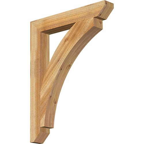 4"W x 28"D x 36"H Thorton Slat Rough Sawn Bracket, Western Red Cedar