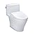 TOTO® WASHLET®+ Nexus® 1G® One-Piece Elongated 1.0 GPF Toilet with Auto Flush S7A Contemporary Bidet Seat, Cotton White - MW6424736CUFGA#01
