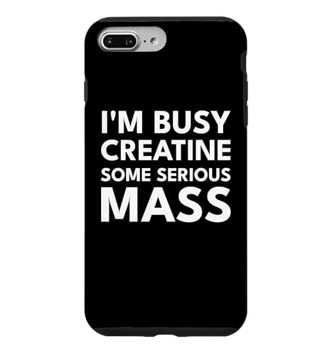 I'm Busy Creatine Some Serious Mass - Funny Gym Pun �X�}�z�P�[�X iPhone 7 Plus/8 Plus �p