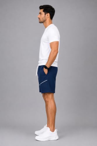 Image of Men's Sports Shorts with Drawstring | Quick Dry Casual Gym Running Shorts | Lightweight Athletic Training Shorts with Elastic Waist |