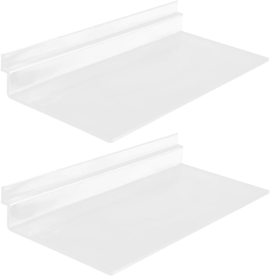2pcs Wall Shoe Shelf for Slatwall Retail Store Display
