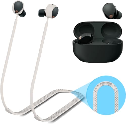 [NOUKAJU] Sony WF-1000XM5 �p �X�g���b�v �l�b�N �V���R�� �C���z�� �X�g���b�v ���C�����X�w�b�h�t�H�������h�~�X�g���b�v�A�����h�~�l�b�N�X�g���b�v�A ���[�֗� �\�t�g ���y�� WF-1000XM5 �X�g���b�v�i�I�t�z���C�g�j