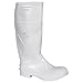 ONGUARD 81011 PVC Men's Plain Toe Knee Boots with Safety-Lok Outsole, 16" Height, White, Size 8