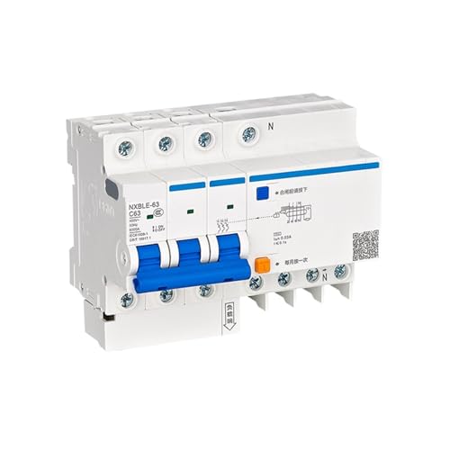 Disjoncteur différentiel NXBLE-63 3P+N C50 50 mA robuste pour armoire électrique