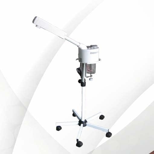 KNAFS COLLECTIONS Salon And Home Professional Hair Steamer And Conditioning Machine With Micro Mist,Rolling Floor Stand White Ozone Given Off From