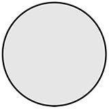 vidaXL Espejo de Pared Redondo Colgante Decoración Dormitorio Salón Sala de Estar Pasillo Tocador Cuarto de Baño Entrada Negro Ø 40 cm