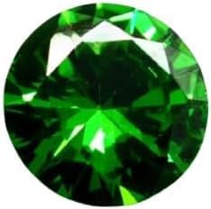 4-5 Ct Natural Green Tsavorite Garnet Diamond Cut Certified Loose Gemstone for Making Jewellery