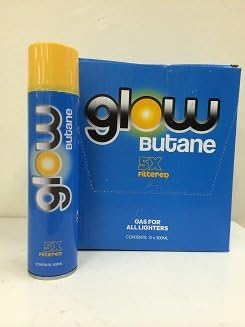 5x Refined Glow Butane Gas for Lighters 96 Units