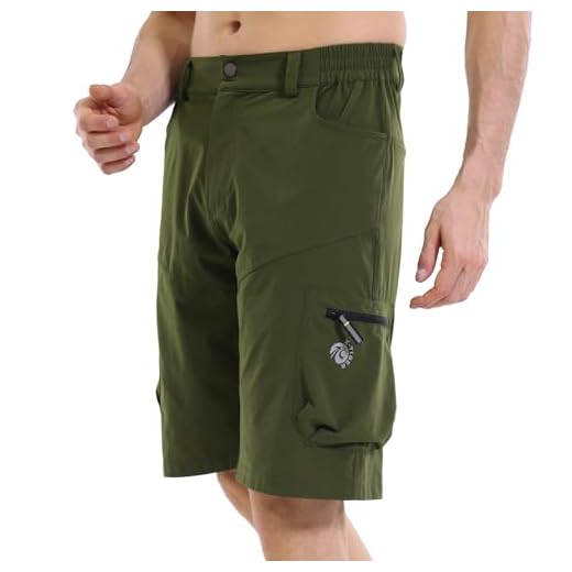 X-TIGER MTB Pantaloncini da Ciclismo Uomo Mountain Bike Lavoro Corti da Uomo Sport all'aperto Pantaloni MTB Uomo con 5 Tasche