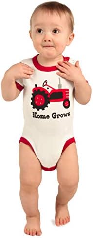 Home Grown Infant Soft Pajama Creeper Creeper by LazyOne | Bodysuits for Babies (18 MO)