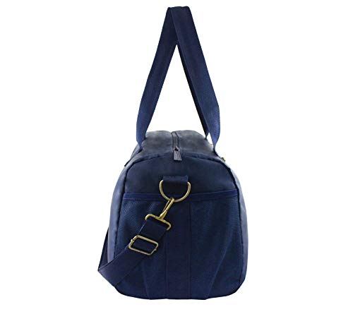 BOLSA MALA DE VIAGEM E ACADEMIA PRÁTICA MASCULINA COM ALÇA AJUSTÁVEL E BOLSINHO JACKI DESIGN AZUL