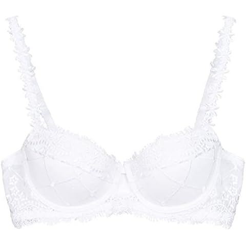 my choice Damen Trachten-Mode Dirndl BH Sissi in Weiß traditionell, Farbe:Weiß, Dirndl-BH:70 F Cover