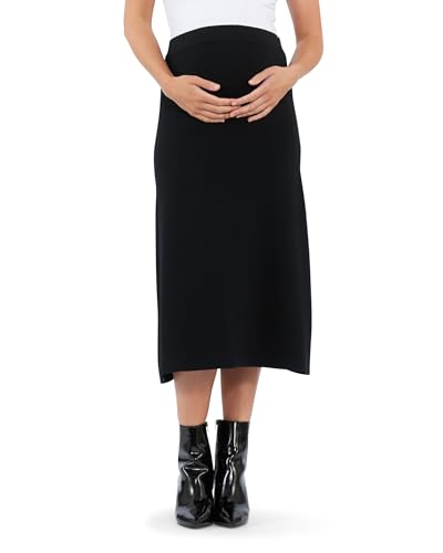 A-Line Knit Skirt Black