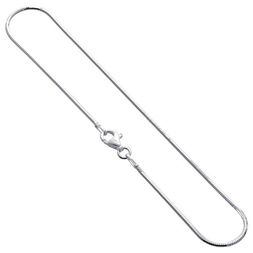 Sterling Silver Lobster Clasp 1.5Mm Diamond-Cut Snake Foot Chain 10 Inch Anklet Ankle Bracelet For Women #TOP1