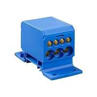 Verteilerblock 2x4-50mm2 + 3x2,5-25mm2 + 4x2,5-16mm² blau DB1-N 48.11 Elektro-plast Spatel 5901769011403 – Ansicht 2