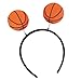 DLOULP Encouragement Theme Sport Hairband with Basketball Pattern Hair Accessory for Basketball Event Fitness Activity All Age Sport Event Headwear