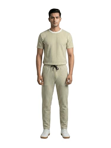 Image of Dollar Men Co-Ord Set | Polyester Trackpants + T-Shirt | Regular Fit, Quick Dry & Breathable | Gym, Casual & Sportswear | Pack of 1