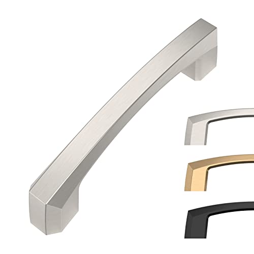 Image of 10 Pack 3 Inch Brushed Satin Nickel Cabinet Pulls Kitchen Cabinet Handles Kitchen Handles for Cabinets Cupboard Handles Satin Nickel Drawer Pulls Cabinet Hardware