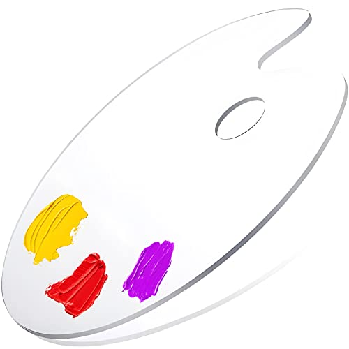 La Mejor Recopilación de Bandejas de mezcla Top 10. 42 CLARITYKG Paleta de Pintura, Paletas Pintura de Pintura Acrilica para Artistas de al óleo Bandeja de Mezcla 30 X 40CM, Transparente Ovalada Antiadherente Pintura óleo...