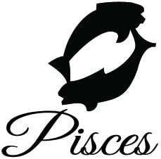 Newclew Zodiac Pisces Lucky Birth Sign Any Color Decal Notebook Car Laptop Art Vinyl Bumper Sticker DecalPisces