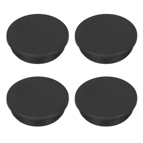 Image of MECCANIXITY 4pcs T-Shaped Silicone Plugs 51.3mm 2 Inch Dia Snap in Plug Hole Seal Cover Round Rubber Stopper for Kitchen Rubber Bulkheads Waterproof Sealing Plugs Black
