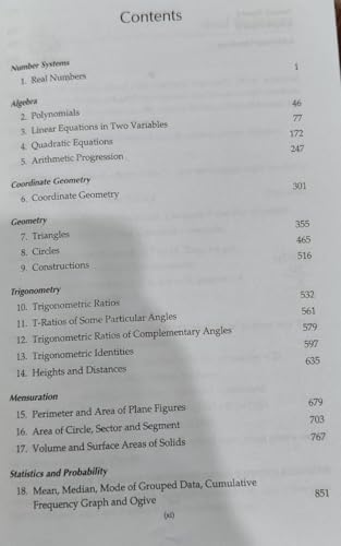 Image of Secondary School Mathematics for Class 10 (2026-27 Edition) | CBSE & ICSE | NEP /NCF Compliant | by R.S. Aggarwal & V. Aggarwal | Bharati Bhawan Publishers | Original Paperback
