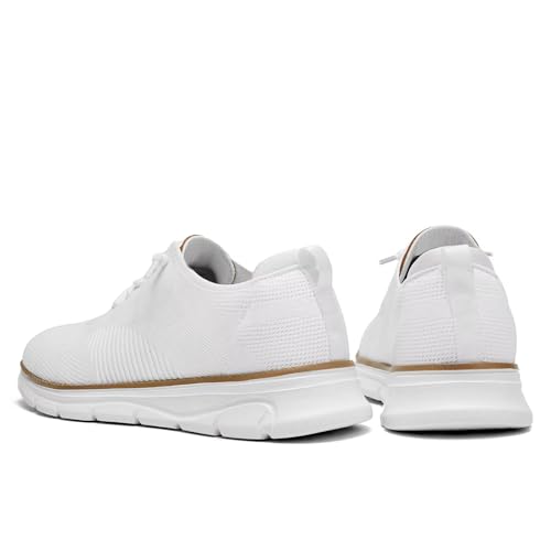 Image of Men's Casual Dress Oxfords Shoes Breathable Knit Leisure Classic Business Fashion Sneakers Lightweight Comfortable Work Soft Sole Walking Shoes