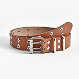 Photo Gallery hcma cintura con rivetti a stella con fibbia stile gotico con fibbia ad ardiglione uomo/donna moda casual in pelle pu stile puck per jeans young Photo Gallery hcma cintura con rivetti a stella con fibbia stile gotico con fibbia ad ardiglione uomo/donna moda casual in pelle pu stile puck per jeans young