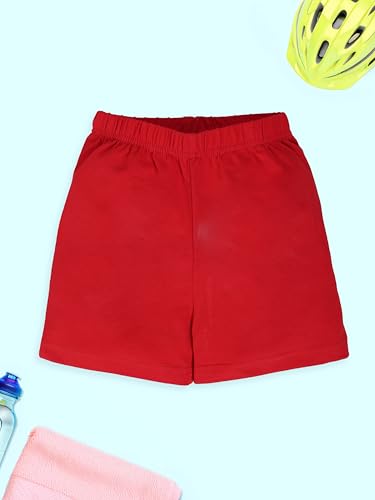 Image of KiddoPanti Girls Cycling Shorts Pack of 3 | Soft & Stretchy Cotton Spandex | Comfortable Fit with Elastic Waistband | Solid Colors Half Tights for Girls Inners