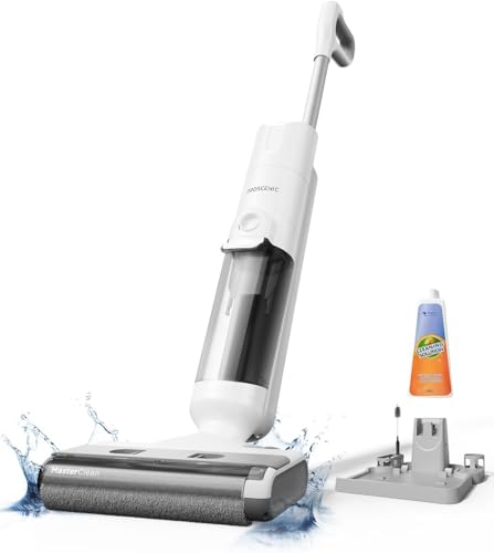 Proscenic F10 Pro Aspirapolvere Lavapavimenti senza Fili, Potente Intelligente Lava e Aspira...