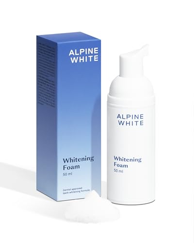 ALPINE WHITE Whitening Foam 2 in 1: Zahnaufhellende Zahnpasta &...