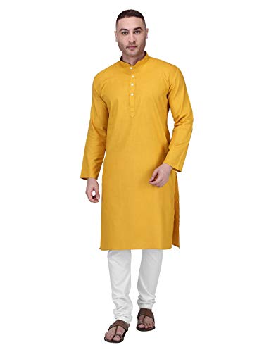 Image of Rajubhai Hargovindas Men's Premium Cotton Solid Kurta