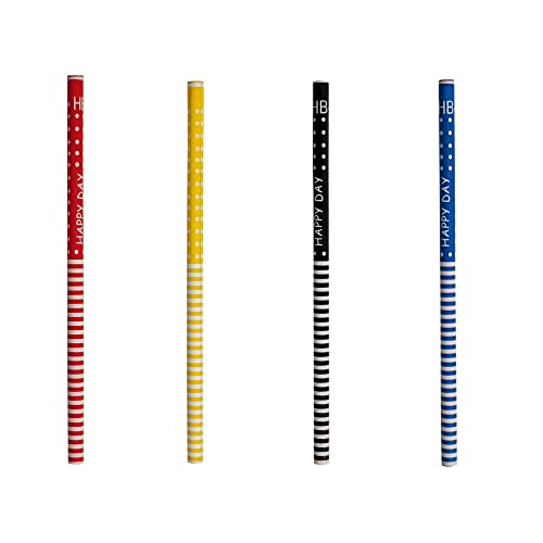 Generic 20211222 28Pcs Assorted Cartoon Stripe Colored Wooden Pencils thumb #6