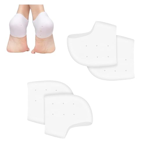 Yuannee Taloneras de Silicona Transpirables con Gel,4 PCS Talonera de Silicona Protector Anti-Rozaduras para Zapatos Botas para Hombre y Mujer Almohadillas para Talones con Cobertura Total