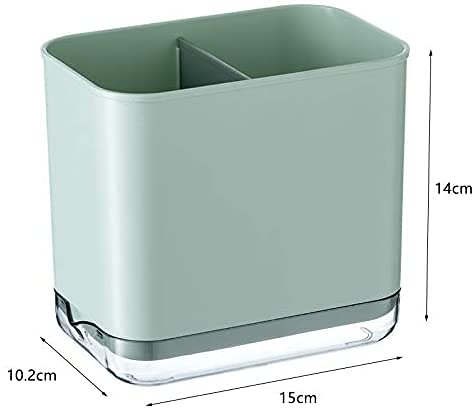 Image of HARI Utensil Cutlery Drainer Sink Caddy (Green) | Lightweight Sink Organizer with Removable Drip Tray | Perfect for Drying and Storing Chopsticks, Spoons, Knife, Forks & Other Cutlery