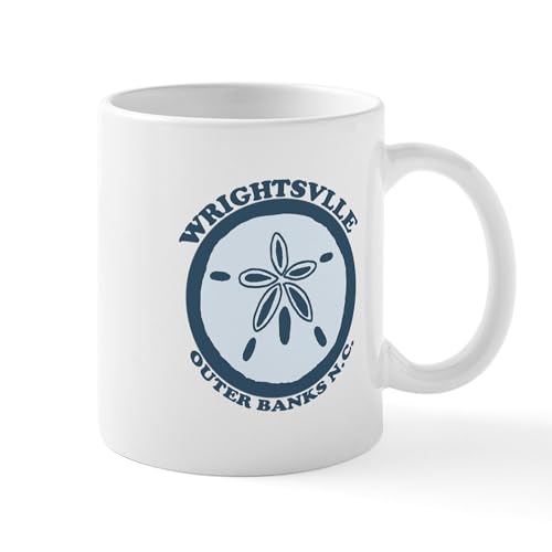 Wrightsville Beach NC Sand Dollar Mug 11 oz Ceramic