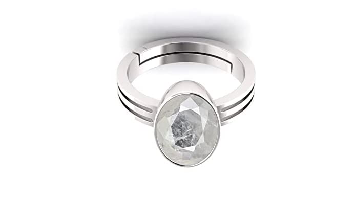 Saphir blanc naturel bague chargée d'histoire et d'énergie positive - 3